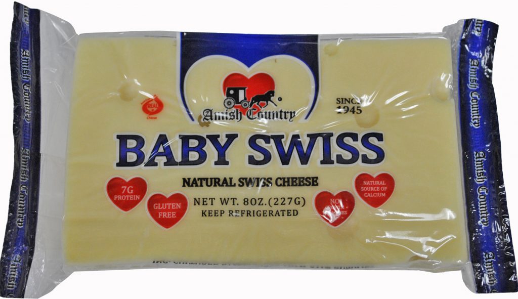 Baby Swiss Cheese 8 oz. Williams Cheese