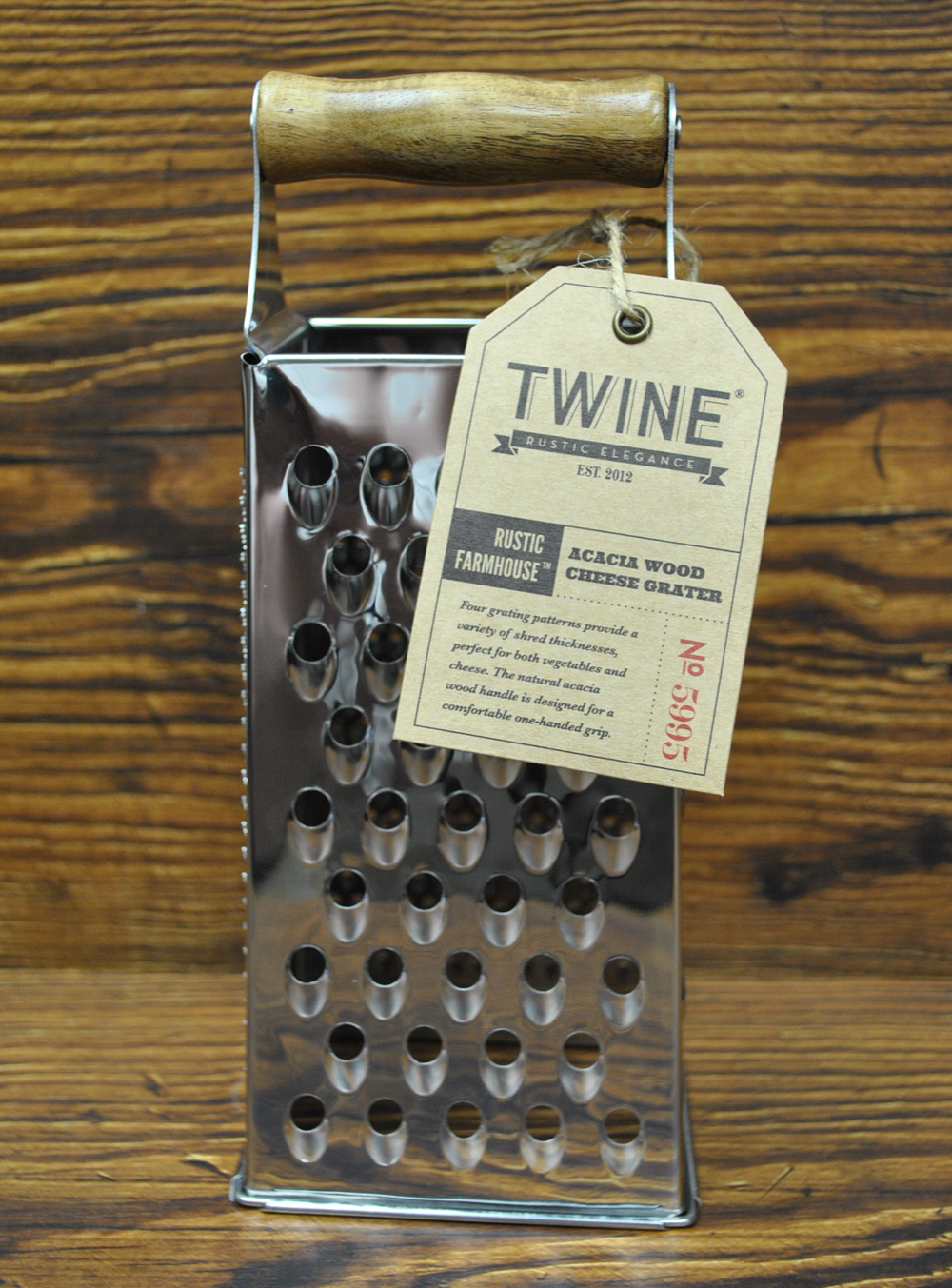 Twine Acacia Wood Handled Cheese Grater